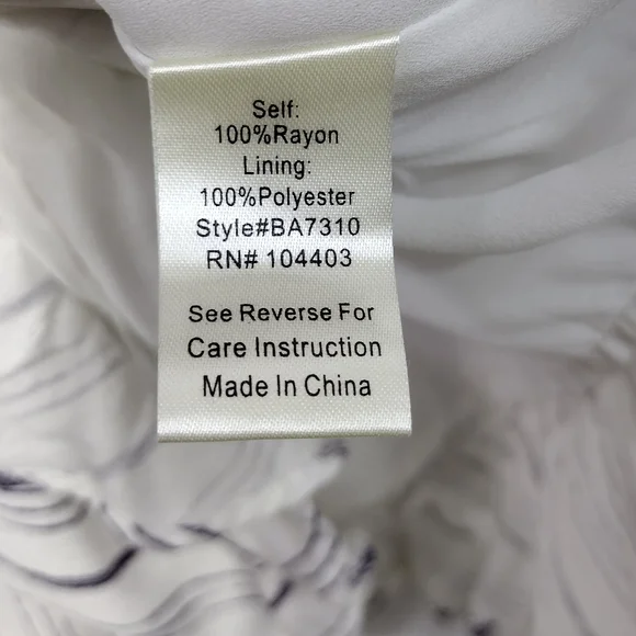 NWT Blu Pepper Romper Women's L White Blue Strips Ruffle Asymmetrical Beach Boho - Picture 12 of 12